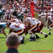 Washington Redskins 2007 Home Opener  QB Jason Campbell under center reading the Miami defense.