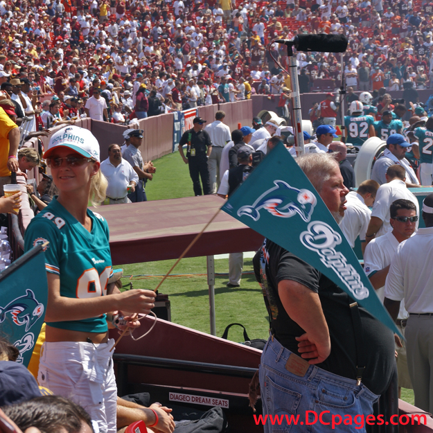 WARNING!!! Do not taunt Redskin fans in their own stadium. They are known to attack men or women.