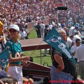 WARNING!!! Do not taunt Redskin fans in their own stadium. They are known to attack men or women.