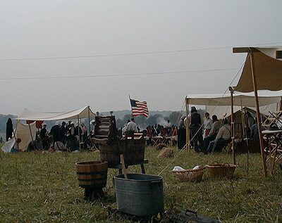 The First Battle of Bull Run:Camp Central.  A stone's throw from Henry Hill.  