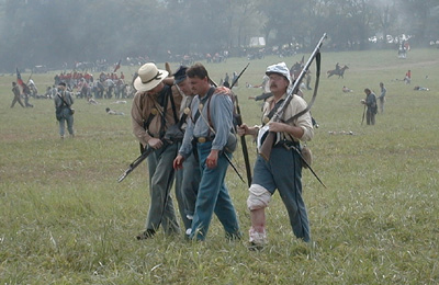 The First Battle of Bull Run: Wounded.  Over 4700 dead or dying litter the field of battle.  