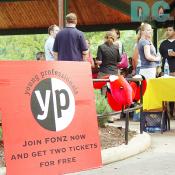 Welcome to Snake, Rattle, & Roll! "Join FONZ now and get two tickets for FREE" by young professionals.