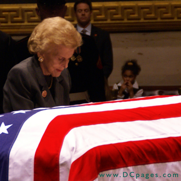 Betty Ford in the United States Capitol Rotunda.