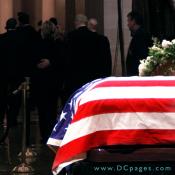 Senator Hillary Rodham Clinton and former President, William Jefferson Clinton pay their respects to the memory of President Ford.