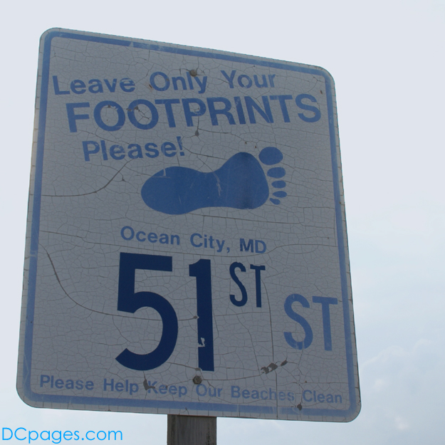 Ocean City - Please remember to pick up your trash and only leave your footprints!