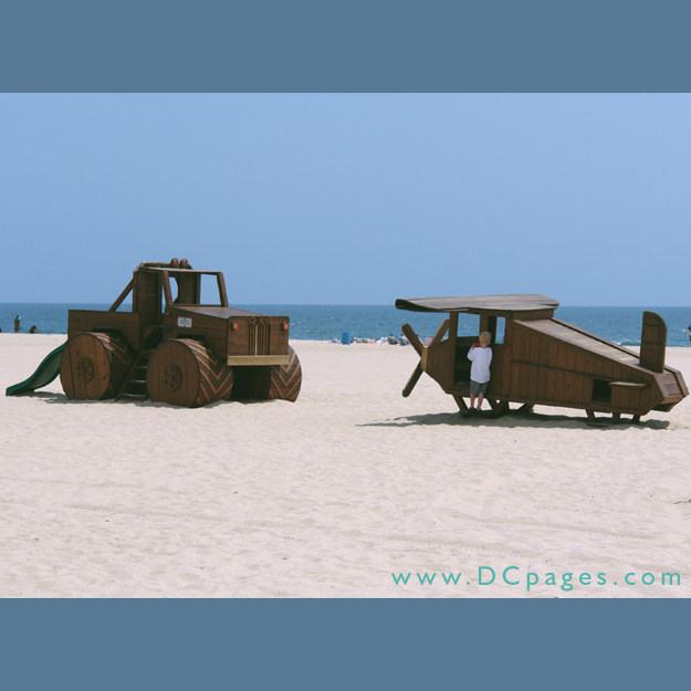 Ocean City - One of the newer attractions the city has to offer for children are these wooden sculptures that can be found on the beach along the Boardwalk.