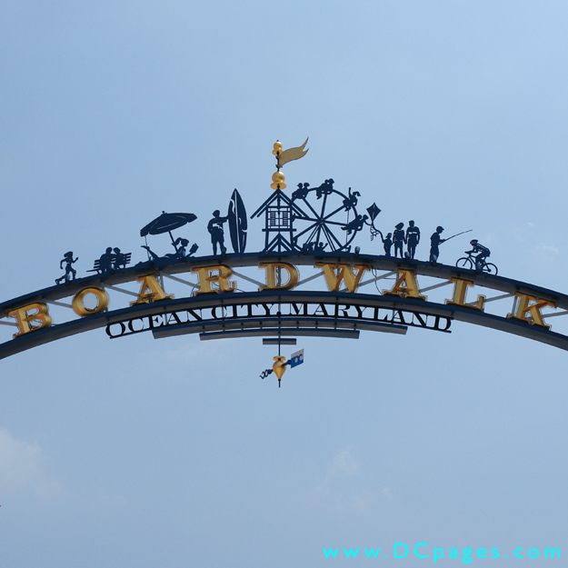 Ocean City - First constructed in 1902, Ocean City's 3-mile long boardwalk is at the heart of the downtown city. 