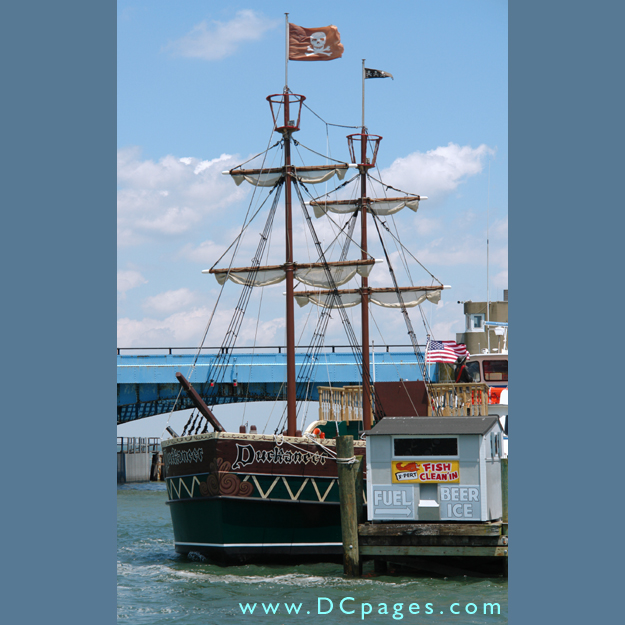Ocean City - The Duckoneer docks for a quick rest before heading out to sea for the afternoon. 
