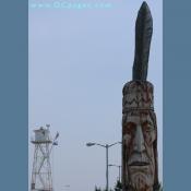 Ocean City - This monument, representing the Assateague Indian, was sculptured by Peter Toth and given to the people of Maryland as a gift.