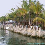 Ocean City - Pulling up to Seacret's Bar and Grill from our boat.