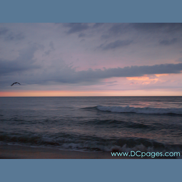 Ocean City - During sunrise, the sun appears larger on the horizon, but this is another optical illusion.