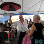 Dancing to blues music