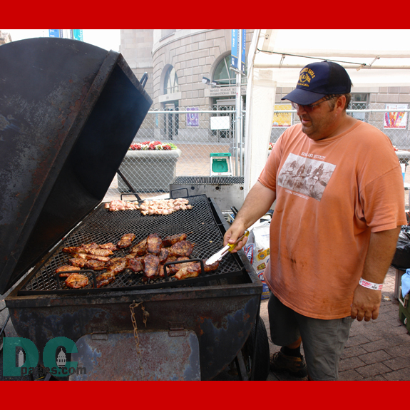 The smell of barbeque