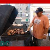 The smell of barbeque