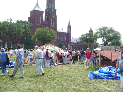 The festival was spread out over every corner of the mall