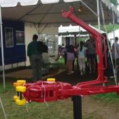 Construction equipment used to drill oil