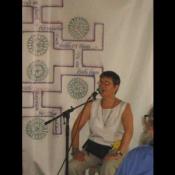 The Narrative Stage where people sang and told stories.  This woman had an amazing voice