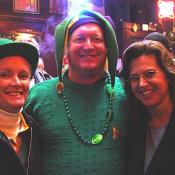 A jester and his two minstrels.
 
Q. How can you tell if an Irishman is having a good time?
 
A. He's Dublin over with laughter!
