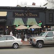 Our next stop was the Hawk 'n' Dove tavern. The District's oldest pub has beckoned thirsty patrons into its dark wood-paneled interior for nearly four decades. 