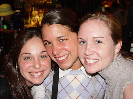 Three upscale damsels were enjoying the scene at Mackey's. Rumor has it that the group was pinched all night for not wearing green. 