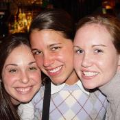 Three upscale damsels were enjoying the scene at Mackey's. Rumor has it that the group was pinched all night for not wearing green. 