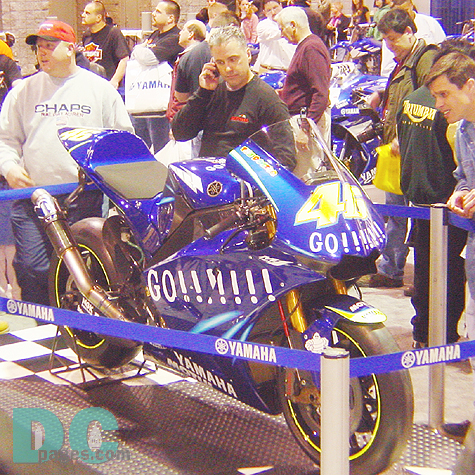 Yamaha's YZR-M1 can be yours FREE! Well okay Yamaha is offering a FREE paper-craft YZR M1 model for you to download, print and cut along the dotted line and fold to assemble. You can get one by searching "paper craft m1". 