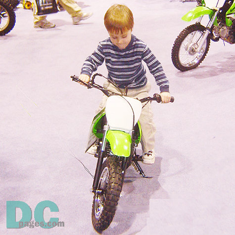 A unique feature this year designed exclusively for kids ages 6-15, the "Kids Cycle Center" is full of fun features - like small-displacement bikes and ATVs, pint-sized apparel and helmet displays, information on local kid-friendly rides/events and riding safety information for parents.