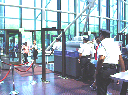 Security was tight but friendly.