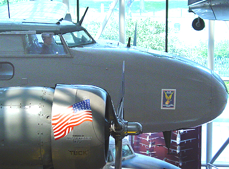 Boeing 247D commercial transport had 3 crew, and 10 passengers.