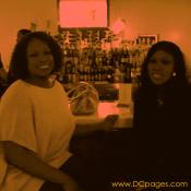 Beautiful ladies are out tonight.