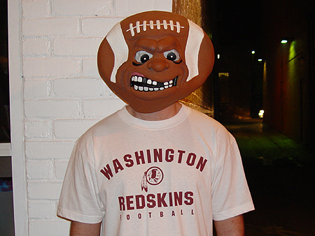 This Skin Head is angry about the current 3-4 losing season.