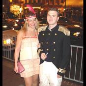 A sexy flapper girl with the Admiral of Georgetown