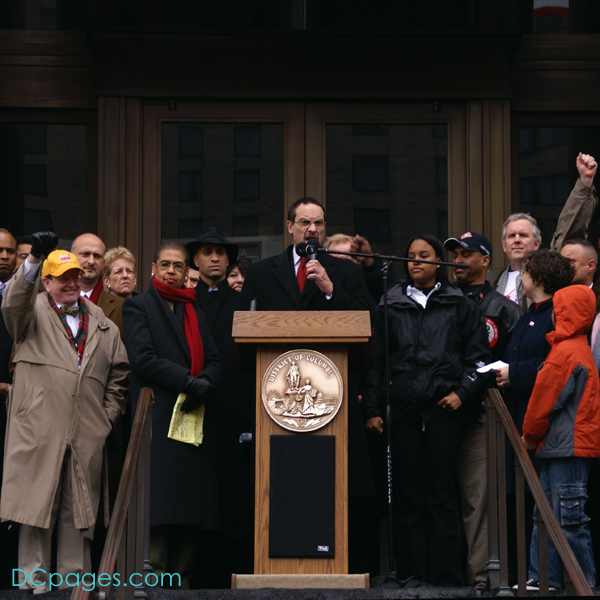 Vincent Gray, Chair of the DC City Council. "Today is an opportunity to send the message that no longer will we be denied and we intend to relentlessly pursue this until JUSTICE IS SERVED."