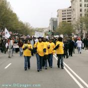 DC Fire Department Volunteers lead the march.