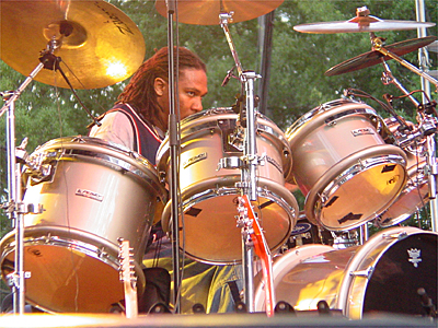 The drums were...