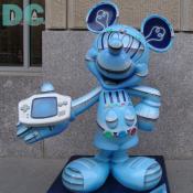 'Celebrate Mickey: 75 InspEARations' Statue -
Wayne Brady takes a futuristic approach to styling Mickey in "Extended Play," which features a metallic look for the mouse. 