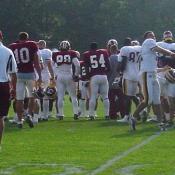 Now that stretching is complete its time to play football!