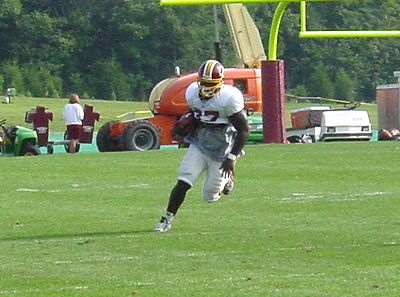#37 FB Thad Buttone breaks up field.