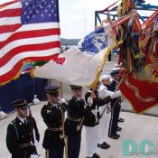 United States Color Guard for the Woodrow Wilson Bridge dedication.
