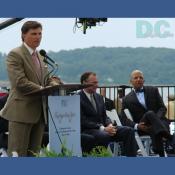 "I am proud of Marylands management role in keeping this mega project on-time and on-budget," said Maryland Governor Robert L. Ehrlich. Virginia Governor Timothy M. Kaine