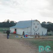 Now that you got your pumpkin stored, meander down to our barn and stay awhile. Theres ropes and hay to swing around and have fun in.