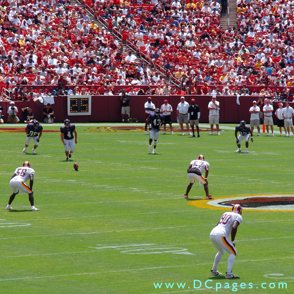 Ravens Kickoff to Redskins