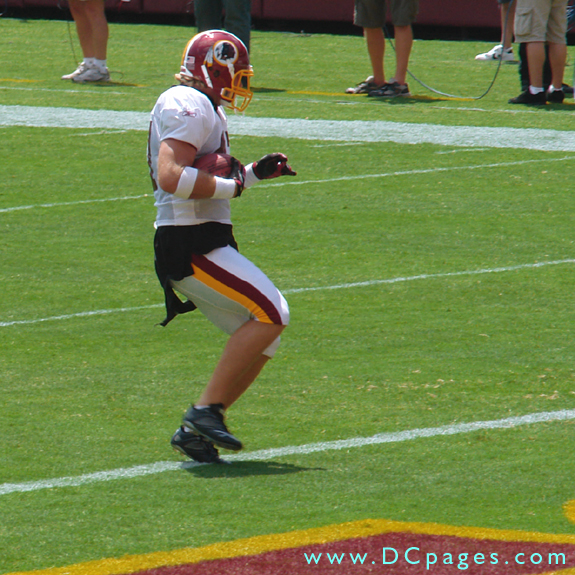 Cooley shows off at the endzone. He makes it look easy.