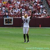 Redskins 24, Pumps up the crowd.