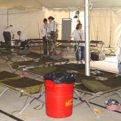 The Marine Corps take no chances. There were eight Aid Stations along the marathon and qualified medics ready for any emergency situation.