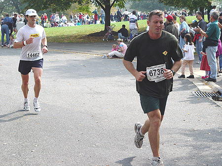 Many runners had to pace themselves for the 26.2 miles that lay ahead of them.