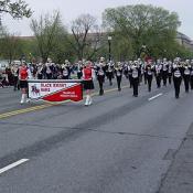 2003 Cherry Blossom Festival: the Black Knight Band represents the state of Pennsylvania in the National Cherry Blossom Festival Parade. 
