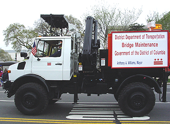 2003 Cherry Blossom Festival: the Department of Transportation keeps Washingtons roads in tip-top shape for the Cherry Blossom Festival.      