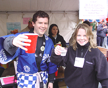 2003 Cherry Blossom Festival: Cheers. 
