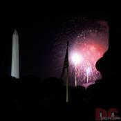 Bursting in air.